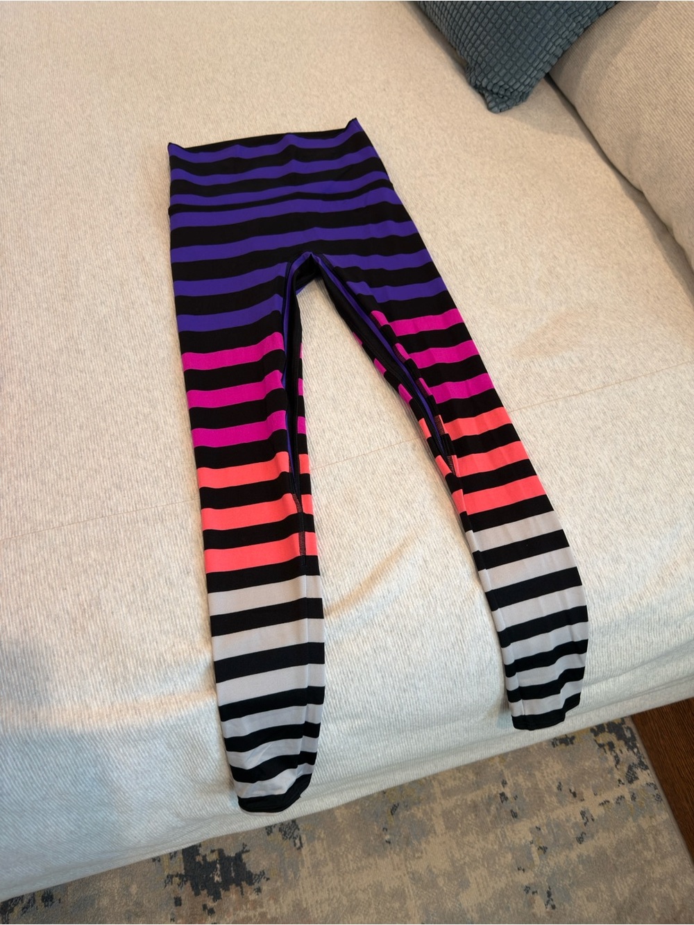 K-DEER Black & Purple Striped Hoodie